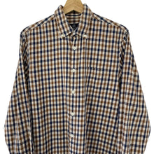 Load image into Gallery viewer, Aquascutum House Check Long Sleeved Shirt - Large (L) PTP 21.25"