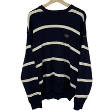 Load image into Gallery viewer, Paul and Shark Bretagne Striped Crew Neck Sweater - Large (L) PTP 24.5"