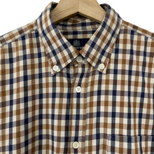 Load image into Gallery viewer, Aquascutum House Check Long Sleeved Shirt - Large (L) PTP 23"
