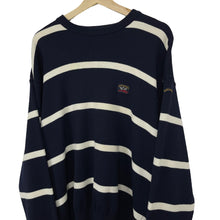 Load image into Gallery viewer, Paul and Shark Bretagne Striped Crew Neck Sweater - Large (L) PTP 24.5"