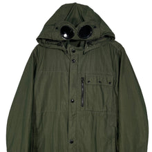 Load image into Gallery viewer, C.P Company Green 50 Fili Goggle Hooded Overshirt - Large (L) PTP 21"