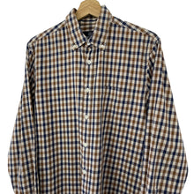 Load image into Gallery viewer, Aquascutum House Check Long Sleeved Shirt - Large (L) PTP 21.25"