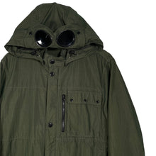 Load image into Gallery viewer, C.P Company Green 50 Fili Goggle Hooded Overshirt - Large (L) PTP 21"