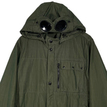 Load image into Gallery viewer, C.P Company Green 50 Fili Goggle Hooded Overshirt - Large (L) PTP 21"
