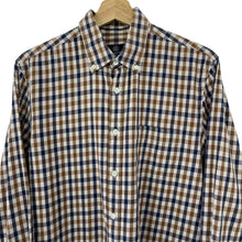 Load image into Gallery viewer, Aquascutum House Check Long Sleeved Shirt - Large (L) PTP 21.25"
