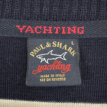 Load image into Gallery viewer, Paul and Shark Bretagne Striped Crew Neck Sweater - Large (L) PTP 24.5"