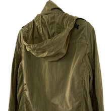 Load image into Gallery viewer, Paul and Shark Khaki Econyl Nylon Metal Hooded Jacket - Medium (M) PTP 22"