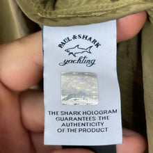 Load image into Gallery viewer, Paul and Shark Khaki Econyl Nylon Metal Hooded Jacket - Medium (M) PTP 22"