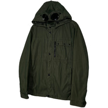 Load image into Gallery viewer, C.P Company Green 50 Fili Goggle Hooded Overshirt - Large (L) PTP 21"