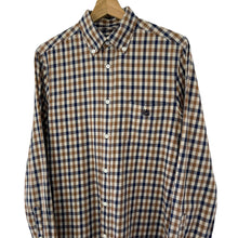 Load image into Gallery viewer, Aquascutum House Check Long Sleeved Shirt - Small (S) PTP 20"