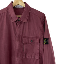 Load image into Gallery viewer, Stone Island Burgundy Pocket Overshirt - Extra Large (XL) PTP 23.25"