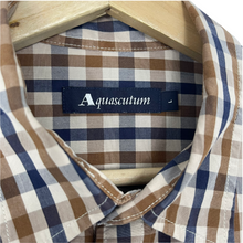 Load image into Gallery viewer, Aquascutum House Check Short Sleeved Shirt - Large (L) PTP 20.25"