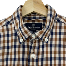 Load image into Gallery viewer, Aquascutum House Check Long Sleeved Shirt - Small (S) PTP 19"