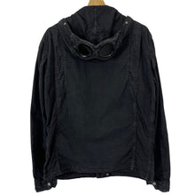 Load image into Gallery viewer, C.P Company Black Goggle Hooded Overshirt - Large (L) PTP 21.5"