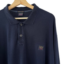 Load image into Gallery viewer, Paul and Shark Navy Long Sleeved Polo - Five Extra Large (5XL) PTP 31"
