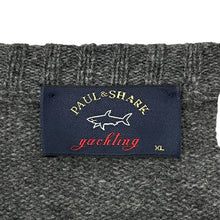 Load image into Gallery viewer, Paul and Shark Grey Crew Neck Wool Sweater - Extra Large (XL) PTP 22.5"