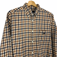 Load image into Gallery viewer, Aquascutum House Check Long Sleeved Shirt - Large (L) PTP 22"