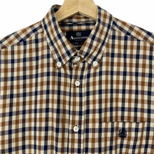 Load image into Gallery viewer, Aquascutum House Check Long Sleeved Shirt - Large (L) PTP 22"