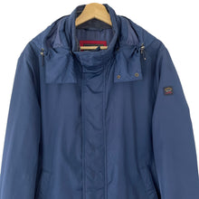 Load image into Gallery viewer, Paul and Shark Navy Hooded Jacket - Large (L) PTP 23"