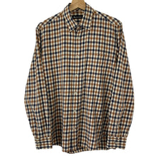 Load image into Gallery viewer, Aquascutum House Check Long Sleeved Shirt - Medium (M) PTP 21.75"