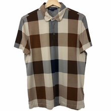 Load image into Gallery viewer, Aquascutum Block Check Short Sleeved Polo - Small (S) PTP 19.75"