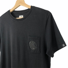 Load image into Gallery viewer, C.P Company Black Short Sleeved Pocket Lens T-Shirt - Medium (M) PTP 19"