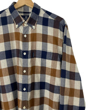Load image into Gallery viewer, Aquascutum Block Check Flannel Long Sleeved Shirt - Large (L) PTP 21.5"