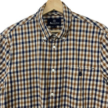 Load image into Gallery viewer, Aquascutum House Check Short Sleeved Shirt - Extra Large (XL) PTP 22"