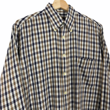 Load image into Gallery viewer, Aquascutum House Check Long Sleeved Shirt - Medium (M) PTP 24"