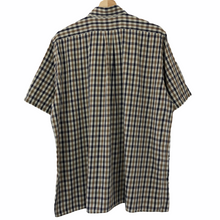 Load image into Gallery viewer, Aquascutum House Check Short Sleeved Shirt - Large (L) PTP 25.25"