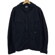 Load image into Gallery viewer, C.P Company Dk Navy Goggle Hooded Overshirt - Double Extra Large (XXL) PTP 23.5"