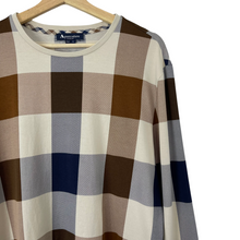 Load image into Gallery viewer, Aquascutum Block Check Long Sleeved T-Shirt - Extra Large (XL) PTP 24"