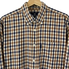 Load image into Gallery viewer, Aquascutum House Check Long Sleeved Shirt - Large (L) PTP 21.75"