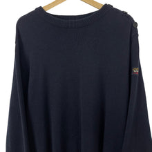 Load image into Gallery viewer, Paul and Shark Navy Crew Neck Wool Sweater - Double Extra Large (XXL) PTP 25"