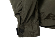 Load image into Gallery viewer, Ma.Strum Khaki Multi Pocket Hooded Crystal Nylon Jacket - Small (S) PTP 21.25"