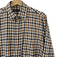 Load image into Gallery viewer, Aquascutum House Check Long Sleeved Shirt - Medium (M) PTP 21.75"