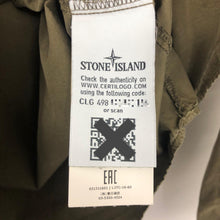 Load image into Gallery viewer, Stone Island Khaki Button Up Overshirt - Medium (M) PTP 20"