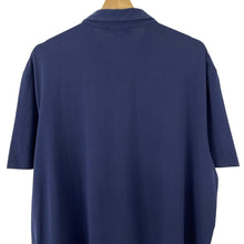 Load image into Gallery viewer, Aquascutum Navy / House Check Short Sleeved Polo - Triple Extra Large (XXXL) PTP 26"