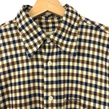 Load image into Gallery viewer, Aquascutum Flannel House Check Long Sleeved Shirt - Medium (M) PTP 22.5"