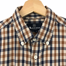 Load image into Gallery viewer, Aquascutum House Check Long Sleeved Shirt - Medium (M) PTP 20"