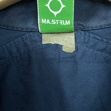 Load image into Gallery viewer, Ma.Strum Navy Blue Button Up Multi Pocket Overshirt - Medium (M) PTP 21.5"