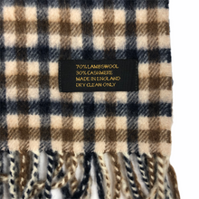 Load image into Gallery viewer, Aquascutum Classic House Check Lambswool / Cashmere Scarf - One Size Fits All