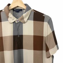 Load image into Gallery viewer, Aquascutum Block Check Short Sleeved Polo - Small (S) PTP 19.75"