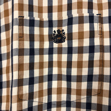 Load image into Gallery viewer, Aquascutum House Check Short Sleeved Shirt - Small (S) PTP 20"