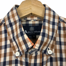 Load image into Gallery viewer, Aquascutum House Check Short Sleeved Shirt - Small (S) PTP 20"