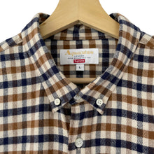 Load image into Gallery viewer, Aquascutum x Supreme House Check Flannel Long Sleeved Shirt - Large (L) PTP 23.25"