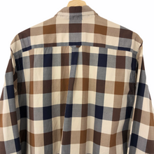 Load image into Gallery viewer, Aquascutum Block Check Long Sleeved Shirt - Large (L) PTP 21.75"