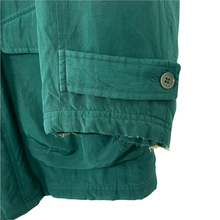 Load image into Gallery viewer, Vintage Paul and Shark Green Multi Pocket Silk Jacket - Large (L) PTP 27"