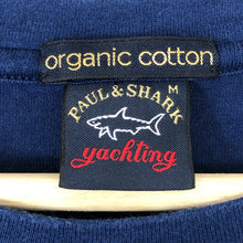 Load image into Gallery viewer, Paul and Shark Blue Short Sleeved Logo T-Shirt - Medium (M) PTP 19.5"