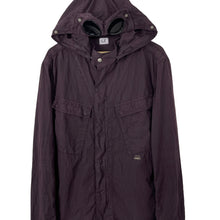 Load image into Gallery viewer, C.P Company Purple Goggle Hooded Overshirt - Double Extra Large (XXL) PTP 24"
